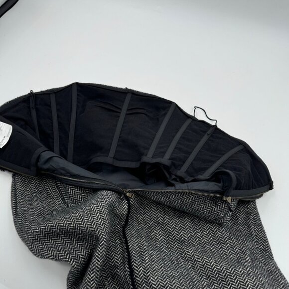 Dolce & Gabbana Midi Wool Strapless Dress Size 46 or US 10 - Picture 8 of 14